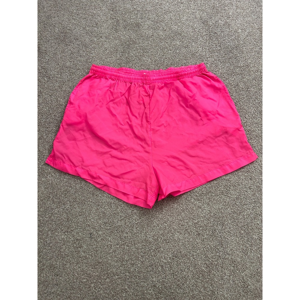 Pro Spirit Nylon Athletic Shorts Womens L Pink Excellent Neon Water Repellent